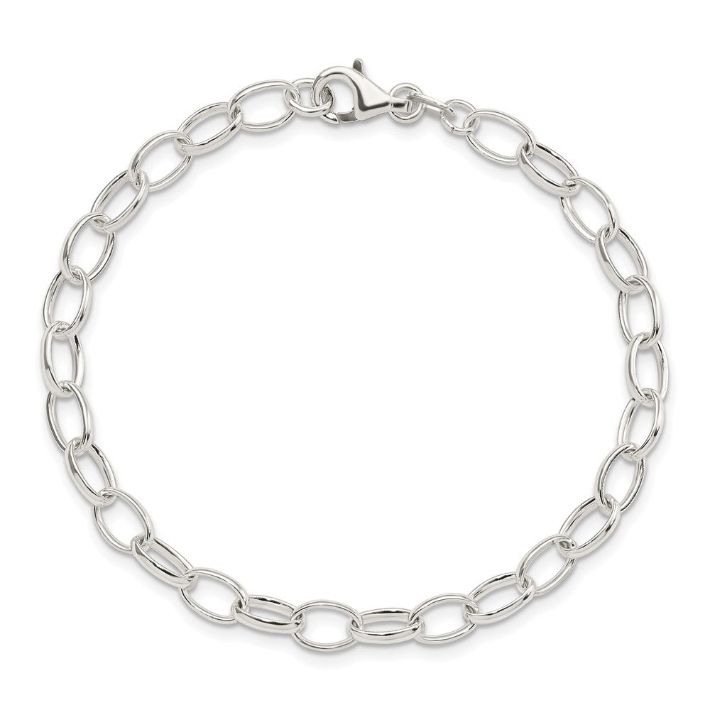 Sterling Silver Polished Fancy Link Bracelet QG3076-7.5