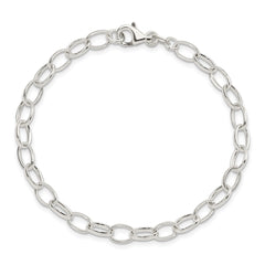 Sterling Silver Polished Fancy Link Bracelet QG3076-7.5
