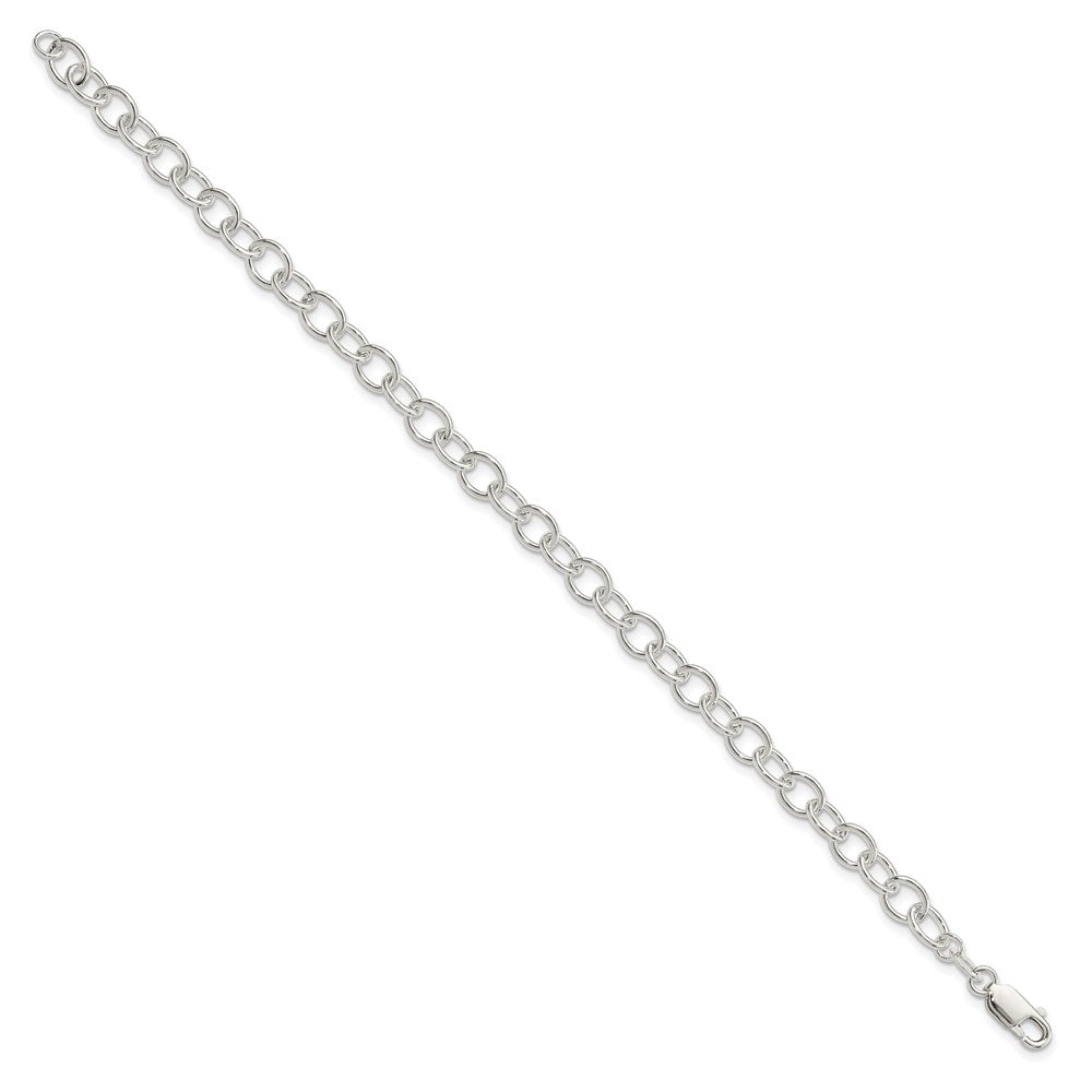 Sterling Silver Polished Fancy Link Bracelet QG3078-7.5