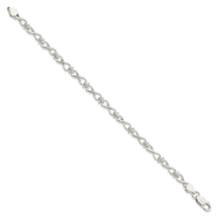 Sterling Silver Polished Fancy Link Bracelet QG3232-7.5