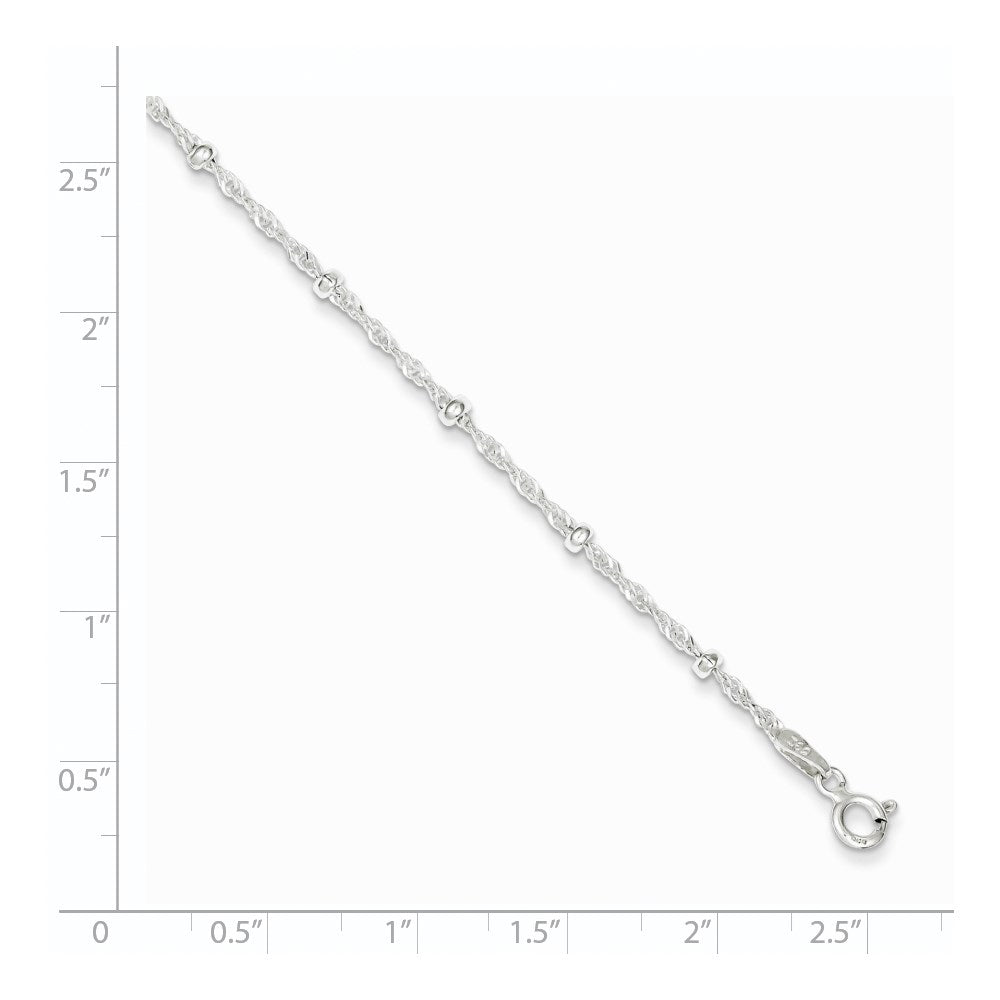 Sterling Silver with 1in Ext Fancy Bracelet QG3296-7