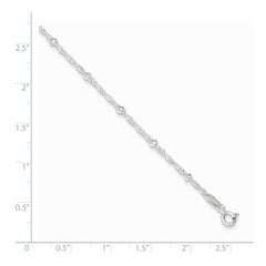 Sterling Silver with 1in Ext Fancy Bracelet QG3296-7