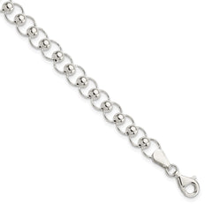 Sterling Silver Polished Beaded Bracelet QG3594-7.5