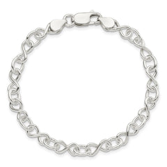 Sterling Silver Polished Fancy Link Bracelet QG3596-7.5