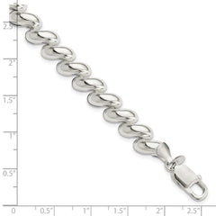Sterling Silver Fancy Polished San Marco Bracelet QG3598-7.5