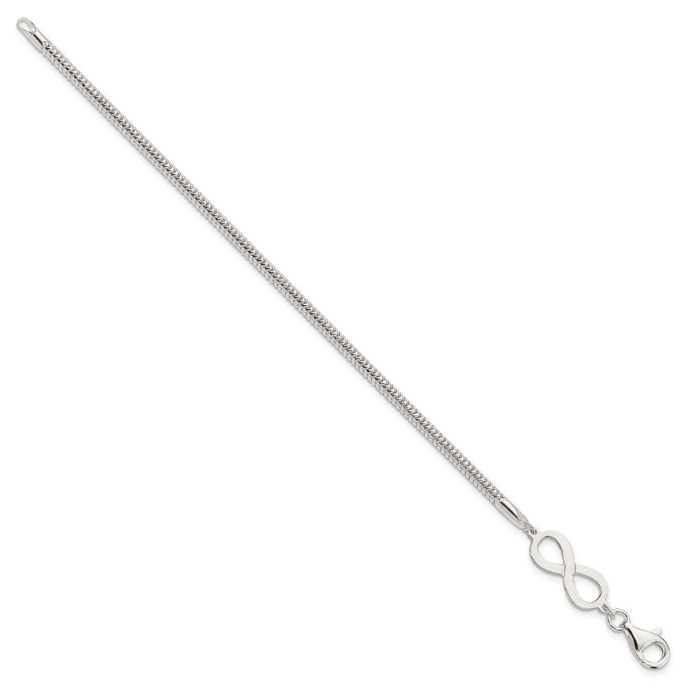 Sterling Silver Infinity Symbol Bracelet QG3814-7.5