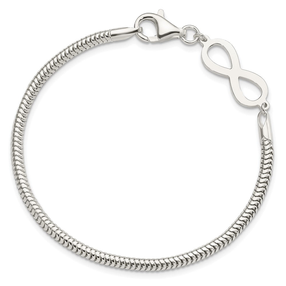 Sterling Silver Infinity Symbol Bracelet QG3814-7.5