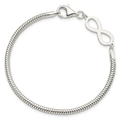 Sterling Silver Infinity Symbol Bracelet QG3814-7.5