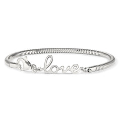 Sterling Silver LOVE Bracelet QG3957-7.5
