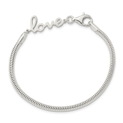 Sterling Silver LOVE Bracelet QG3957-7.5