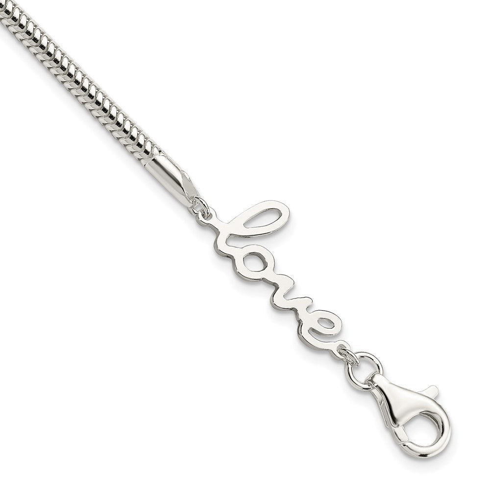 Sterling Silver LOVE Bracelet QG3957-7.5