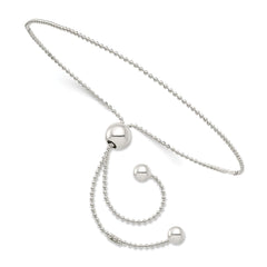 Sterling Silver Beaded Adjustable Bracelet QG4784