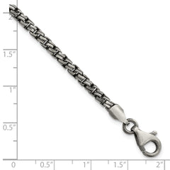 Sterling Silver Antiqued Brushed Bracelet QG5721-8