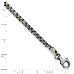 Sterling Silver Antiqued Brushed Bracelet QG5724-8
