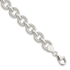 Sterling Silver Polished Fancy Link Bracelet QG5813-7.5