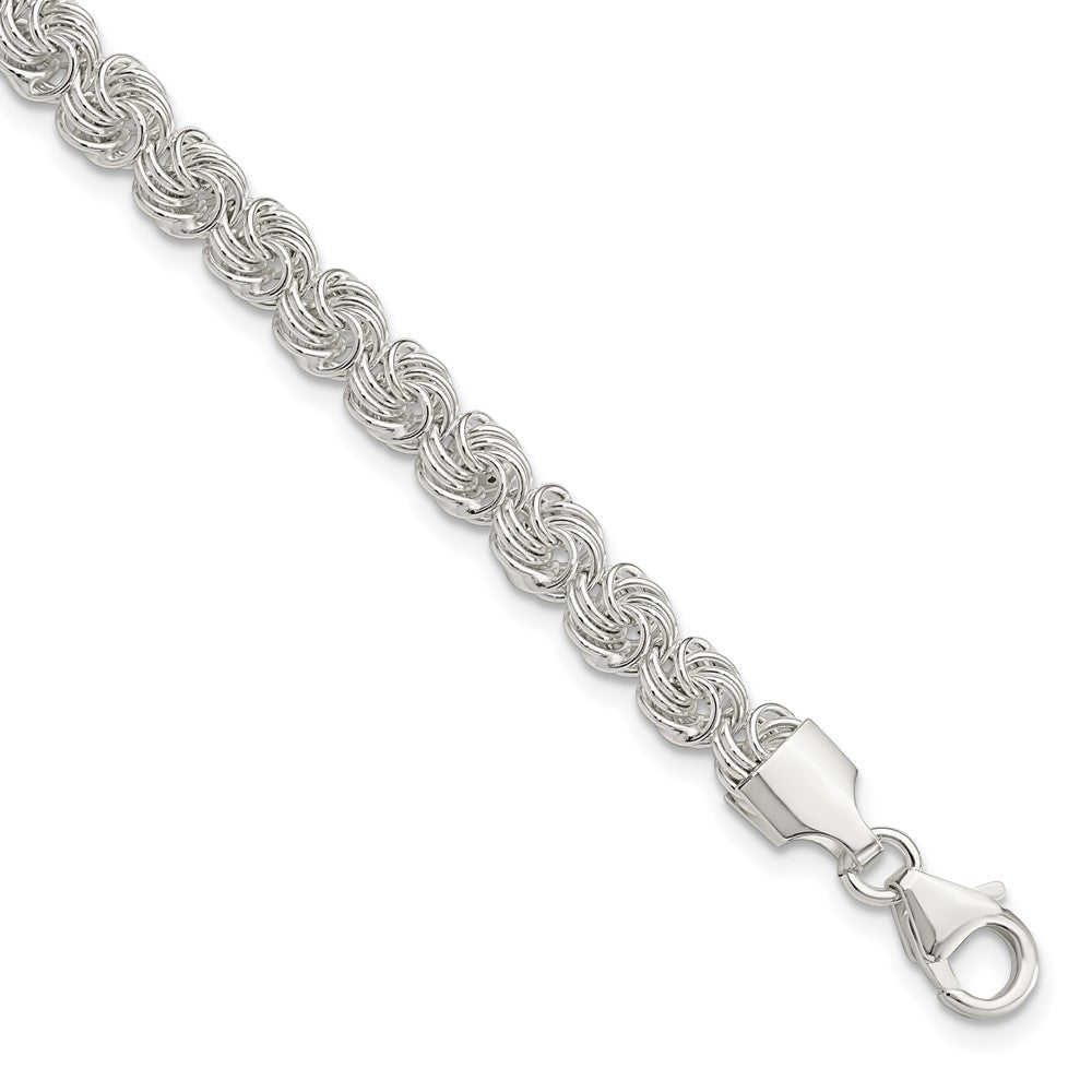 Sterling Silver Polished Love Knot Bracelet QG5817-7.5