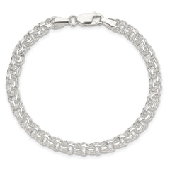 Sterling Silver Polished 5mm Triple Rolo Charm Bracelet QG5830-7
