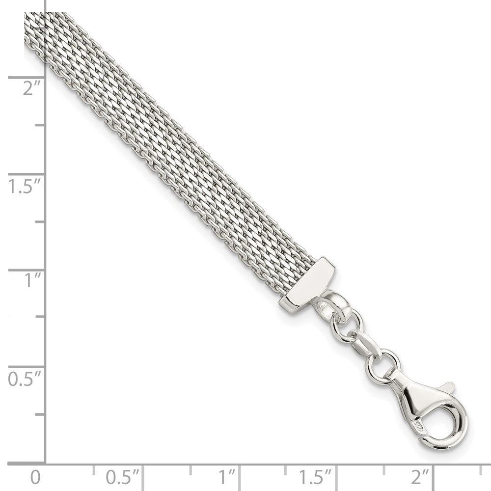 Sterling Silver D/C Reversible Bracelet QG5864-7.5