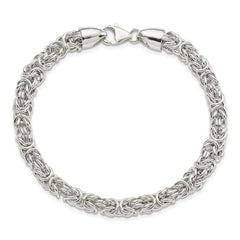 Sterling Silver Polished Byzantine 8.5 inch Bracelet QG5872-8.5