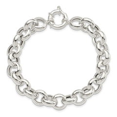 Sterling Silver Polished Fancy Link Bracelet QG5964-8