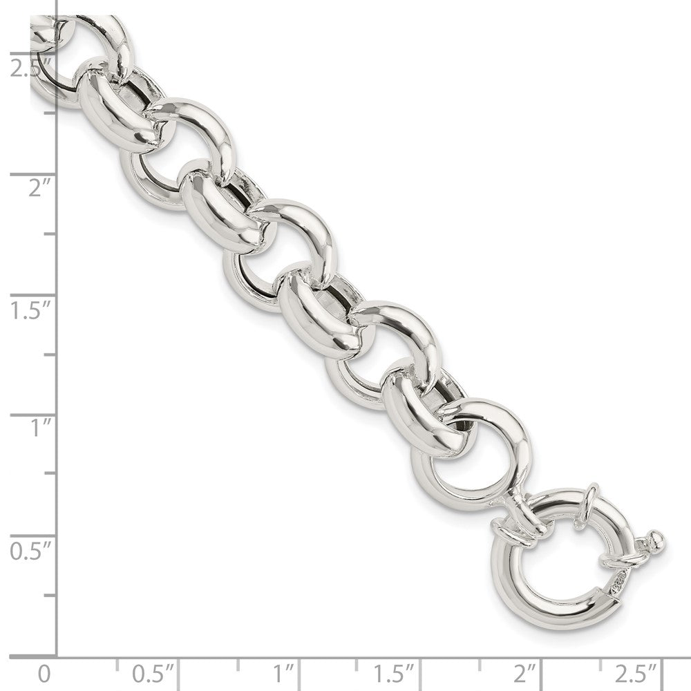 Sterling Silver Polished Fancy Link Bracelet QG5964-8