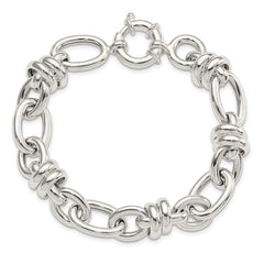 Sterling Silver Polished Fancy Link Bracelet QG5965-8.5