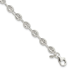 Sterling Silver Polished Fancy Link Bracelet QG5966-7.5