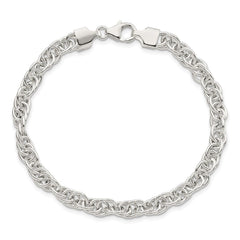 Sterling Silver Polished Fancy Link Bracelet QG5969-7.5