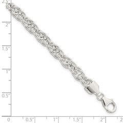 Sterling Silver Polished Fancy Link Bracelet QG5969-7.5