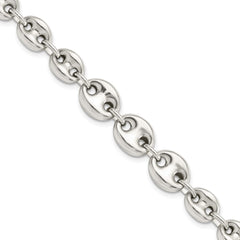 Sterling Silver Polished Fancy Link 7.5in Bracelet QG5971-7.5