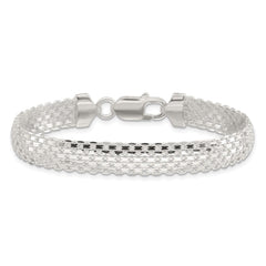 Sterling Silver Polished 8.5mm Bismark 7in Bracelet QG6410-7
