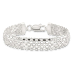 Sterling Silver Polished 11.5mm Bismark 7in Bracelet QG6411-7