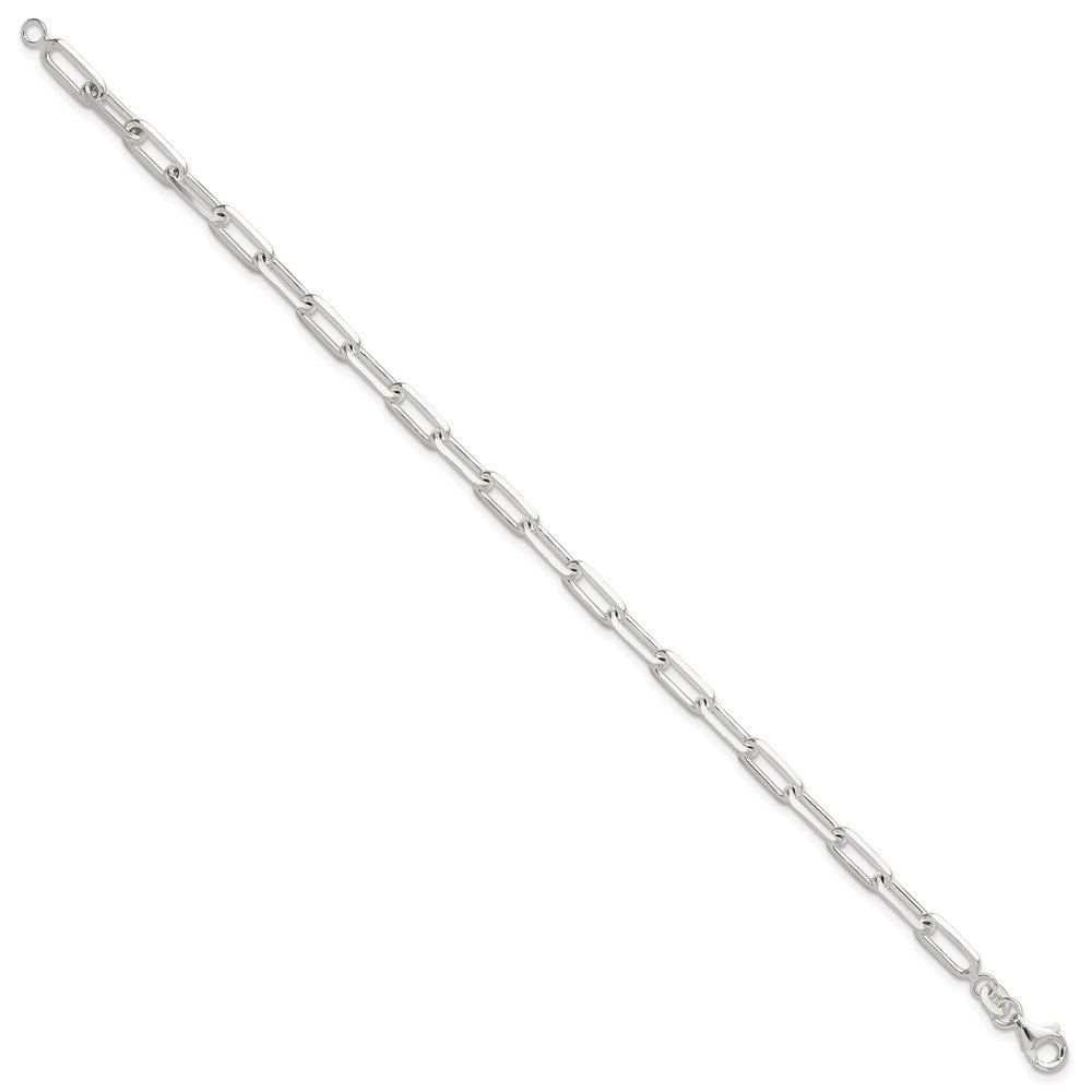 Sterling Silver Polished Paperclip 7.25in Bracelet QG6497-7.25