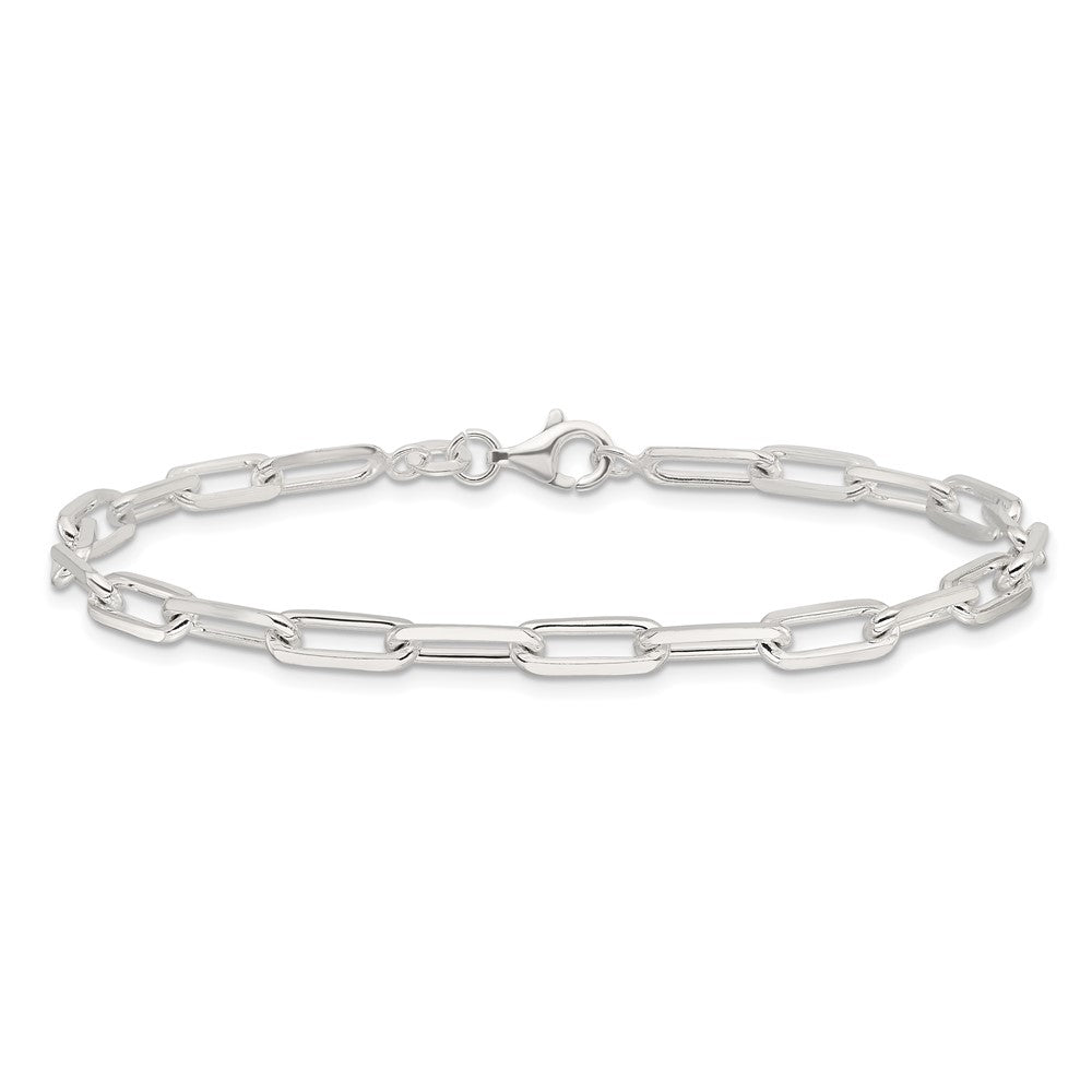 Sterling Silver Polished Paperclip 7.25in Bracelet QG6497-7.25