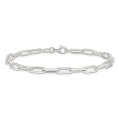 Sterling Silver Polished Paperclip 7.25in Bracelet QG6497-7.25