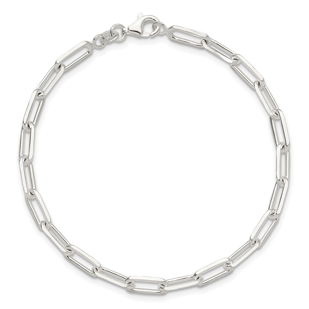 Sterling Silver Polished Paperclip 7.25in Bracelet QG6497-7.25