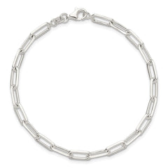 Sterling Silver Polished Paperclip 7.25in Bracelet QG6497-7.25