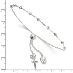 Sterling Silver Adjustable Rosary Bracelet QG6561