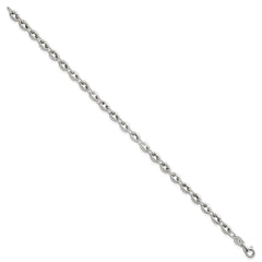 Sterling Silver Polished 4.8mm Puffed Mariner/Anchor Link 7.5 Inch Bracelet QG6918-7.5