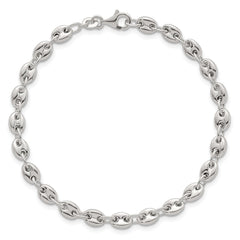 Sterling Silver Polished 4.8mm Puffed Mariner/Anchor Link 7.5 Inch Bracelet QG6918-7.5