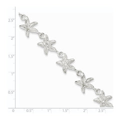 Sterling Silver Starfish Bracelet QG840-7