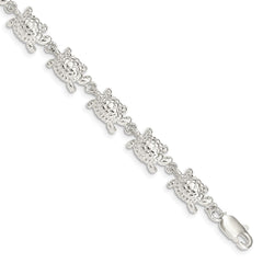 Sterling Silver Turtles Bracelet QG843-7