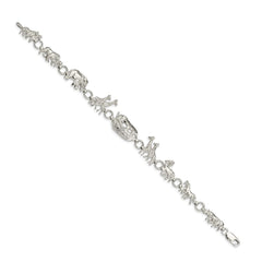 Sterling Silver Noah's Ark Bracelet QG894-7