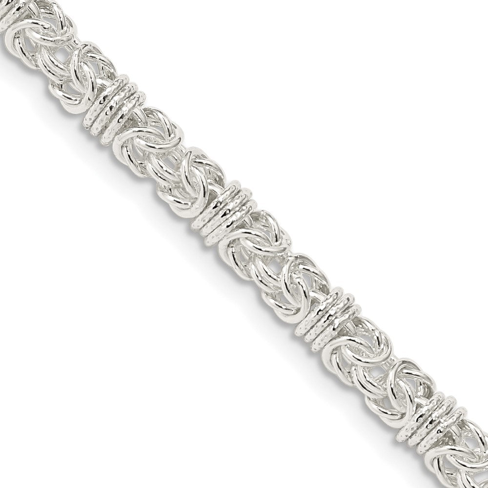 Sterling Silver 4mm Fancy Byzantine ChainQH1076