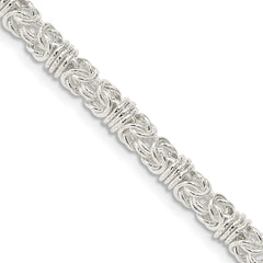 Sterling Silver 4mm Fancy Byzantine ChainQH1076