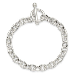 Sterling Silver 7.75inch Polished Fancy Link Toggle Bracelet QH124-7.75