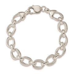 Sterling Silver 7.5inch Fancy Link Bracelet QH174-7.5