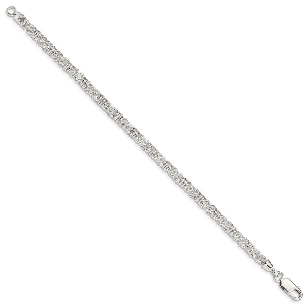 Sterling Silver 7.5inch Polished Fancy Link Bracelet QH223-7.5