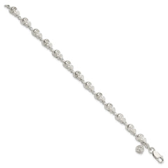 Sterling Silver Skull Bracelet QH4480-7