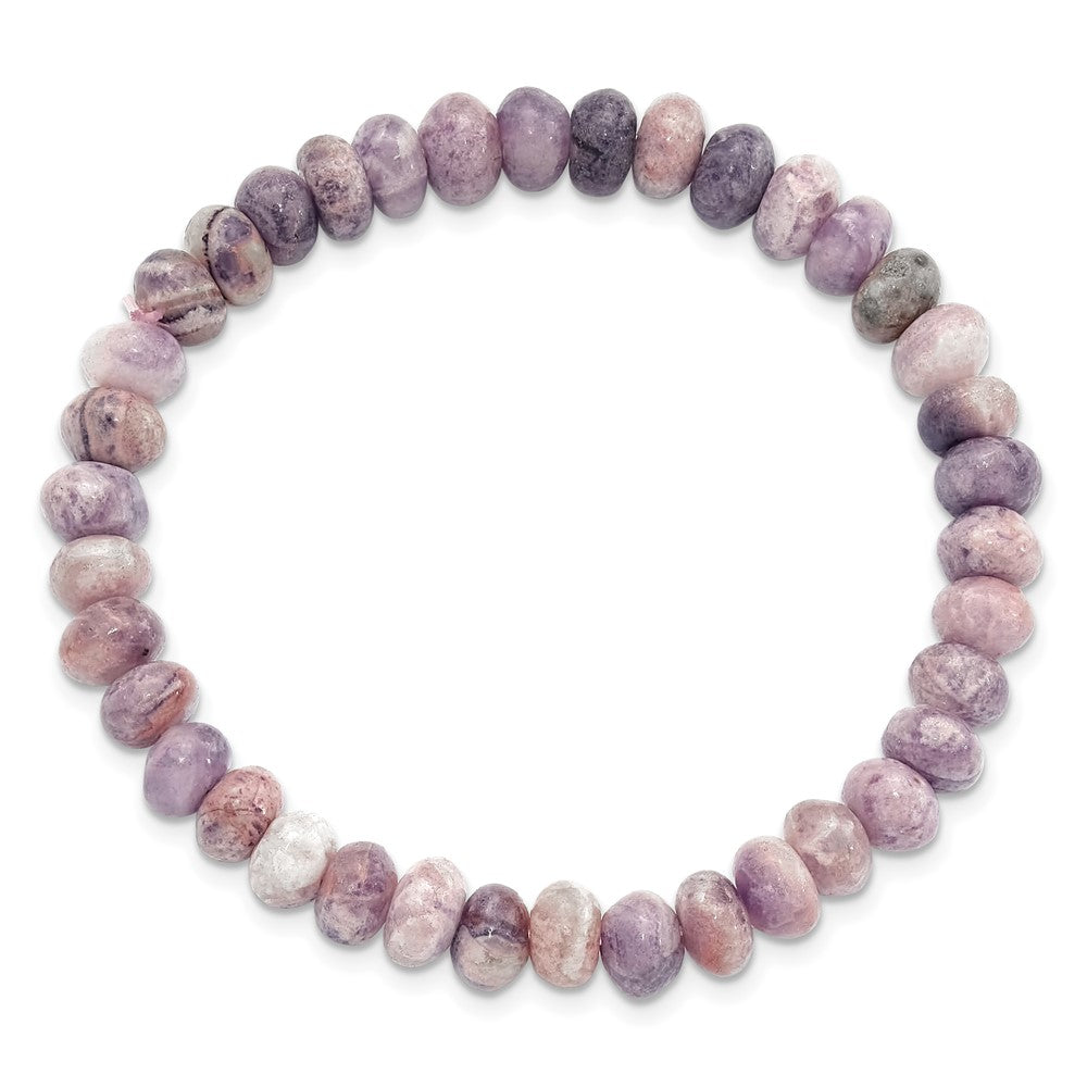 Charoite 7mm Beaded Stretch Bracelet QH5733